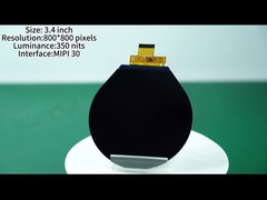 3Écran d'affichage circulaire de 0,4 pouce Résolution 480x480 pixels Affichage avec interface MIPI